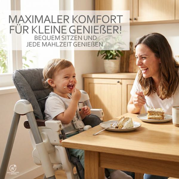 BAMBINIWELT Ersatzbezug für Peg Perego Modell Prima Pappa Diner, MELIERT