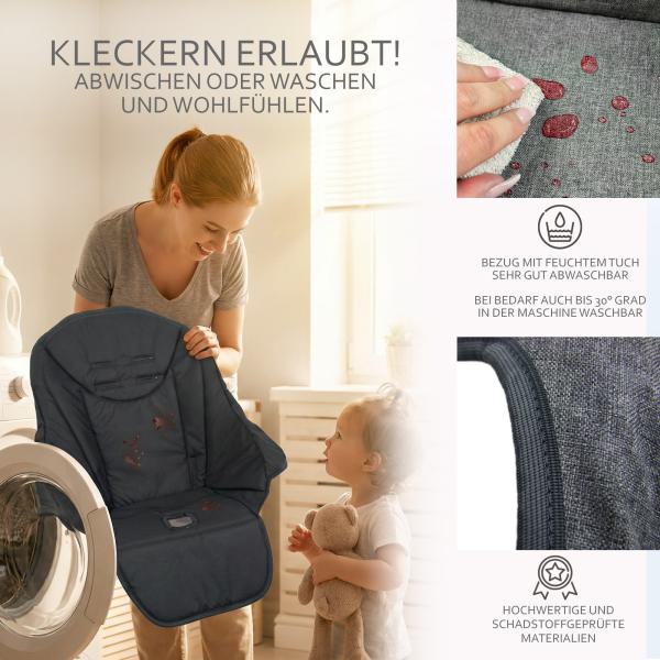 BAMBINIWELT Bezug Kissen Ersatzbezug für Peg Perego TATAMIA & NEW BORN