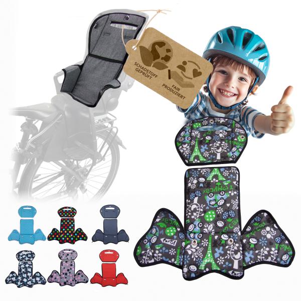 BAMBINIWELT Ersatzbezug, Sitzkissen, Bezug für Fahrradsitz, Modell Römer Jockey (Mod. 4) DESIGN