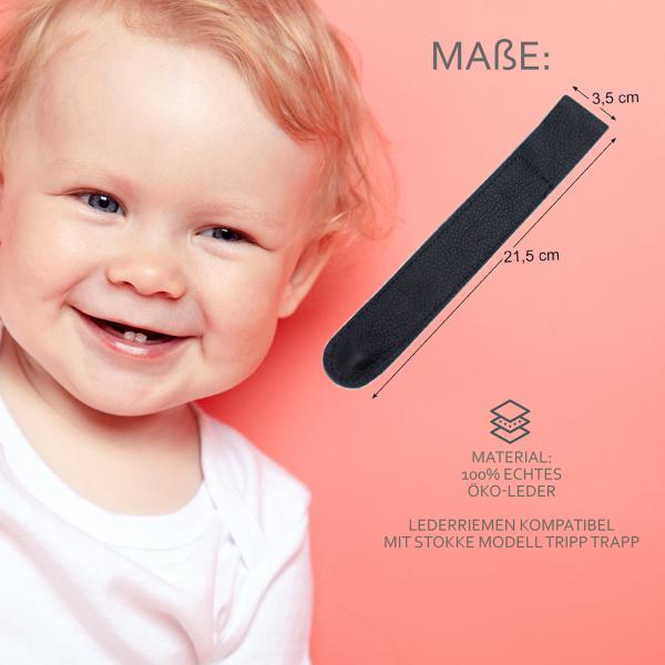 BAMBINIWELT Lederriemen für Stokke Tripp Trapp, UNI