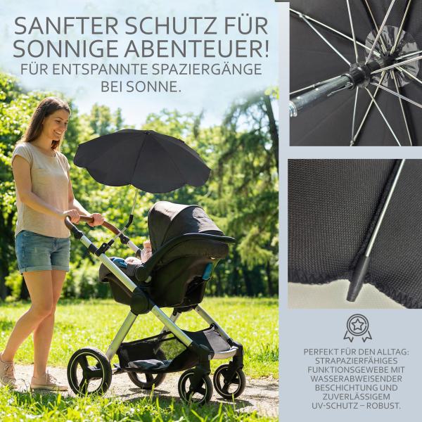 BAMBINIWELT universaler Sonnenschirm für Kinderwagen/Buggy UNI (rund)