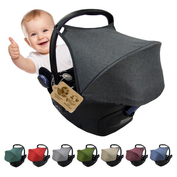 BAMBINIWELT Sonnenverdeck für Maxi-Cosi Cabriofix, UV50+, MELIERT + GRATIS GP