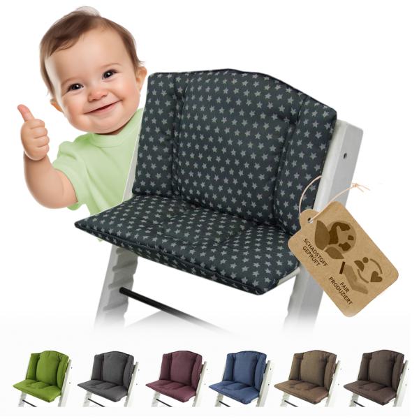 BAMBINIWELT Ersatzbezug für Stokke Tripp Trapp, STERNE (rund)