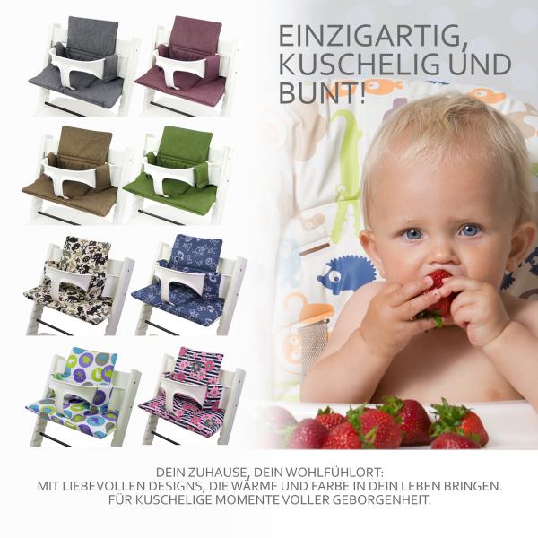 BAMBINIWELT Ersatzbezug für Stokke Tripp Trapp, MELIERT ORG.