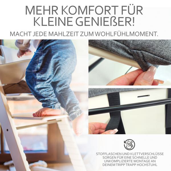 BAMBINIWELT Ersatzkissen für Stokke Tripp Trapp, MELIERT (1-teilig)