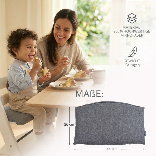 BAMBINIWELT Ersatzkissen für Stokke Tripp Trapp, MELIERT (1-teilig)