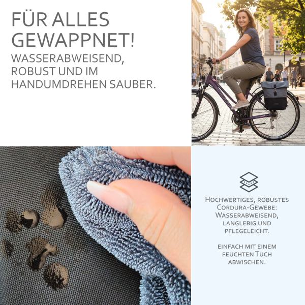 BAMBINIWELT Fahrradtasche, Gepäckträgertasche, Rucksack, Fahrradrucksack