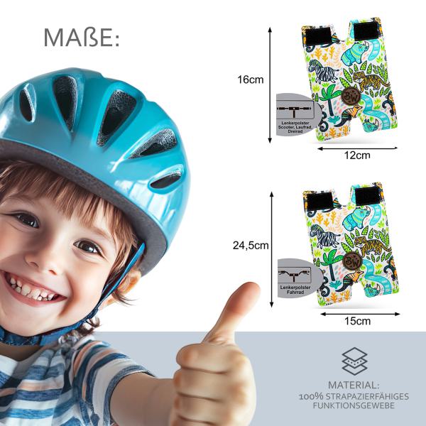 BAMBINIWELT Lenkerpolster, Lenkerschutz für Scooter, Laufrad, Dreirad, Fahrrad