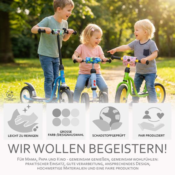 BAMBINIWELT Lenkerpolster, Lenkerschutz für Scooter, Laufrad, Dreirad, Fahrrad