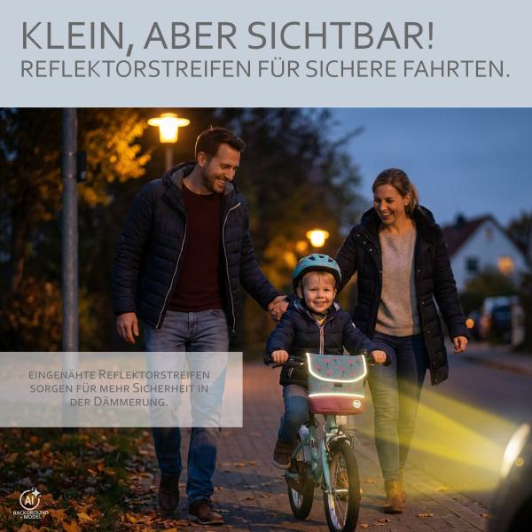 BAMBINIWELT Lenkertasche für Puky, Roller und Fahrrad, Fahrradtasche für Kinder, wasserabweisend, mit Schultergurt