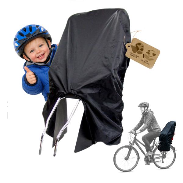 BAMBINIWELT Regenhaube für Römer-Fahrradsitz, UNI SCHWARZ