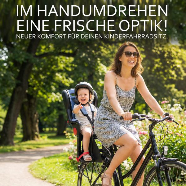 BAMBINIWELT Ersatzbezug, Sitzkissen, Bezug für Fahrradsitz, Modell Römer Jockey (Mod. 4) DESIGN