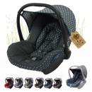 BAMBINIWELT Ersatzbezug für Maxi-Cosi CabrioFix, 6-tlg. Komplett-Set, STERNE