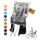 BAMBINIWELT Regenhaube für Fahrradsitz, universal, transparent mit farblicher Umrandung